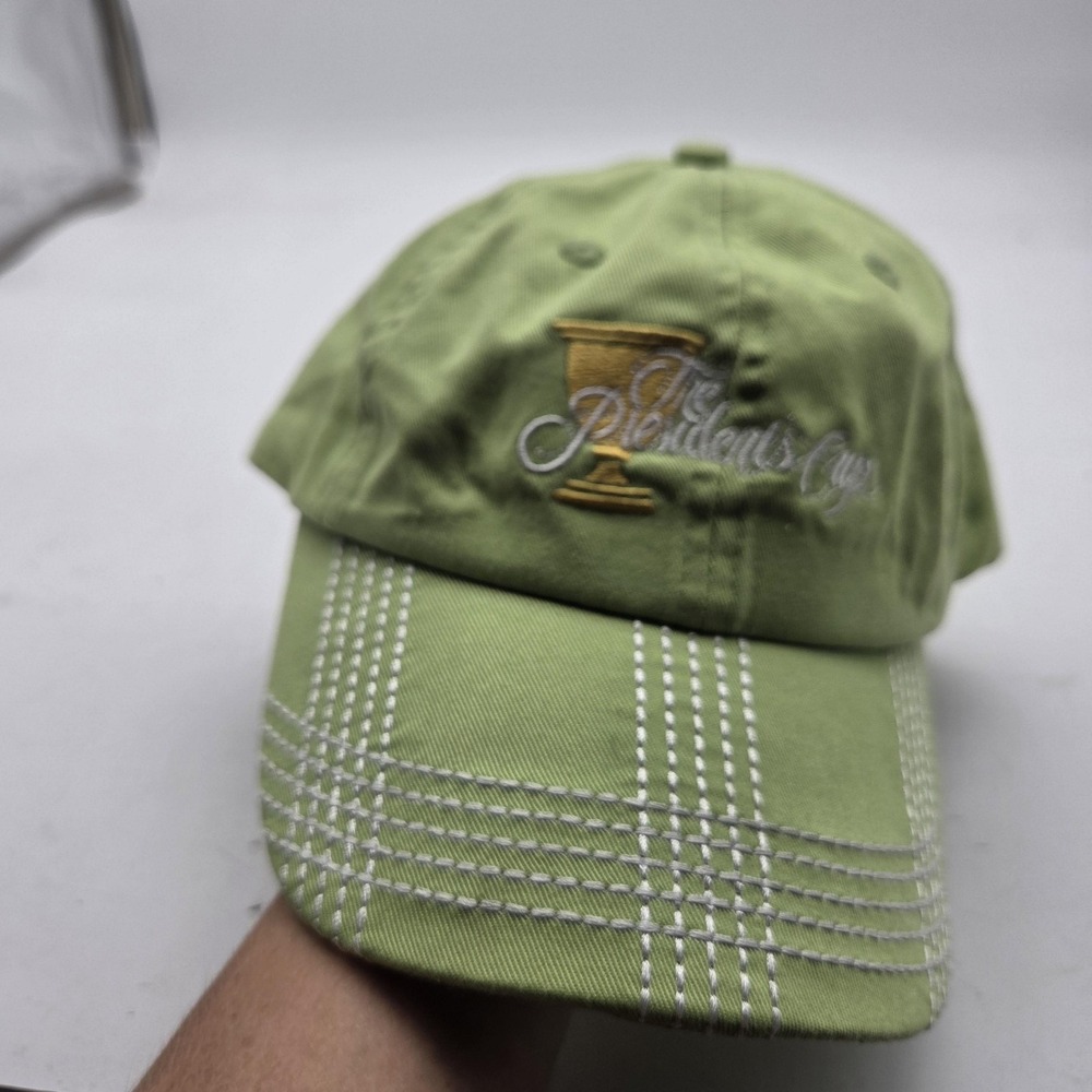 The Presidents Cup Hat Cap Strap Back Mens One Size Green Golf Imperial 2013